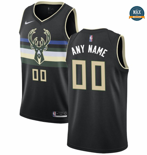 Max Maillots Custom, Milwaukee Bucks - Statement