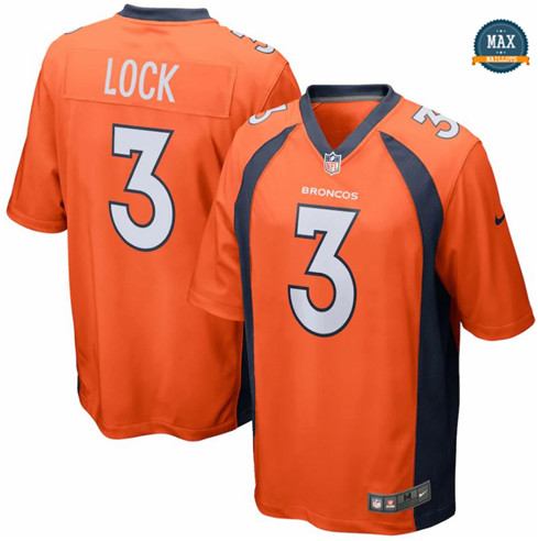 Max Maillots Drew Lock, Denver Broncos - Orange