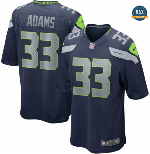 Max Maillots Jamal Adams, Seattle Seahawks - Navy