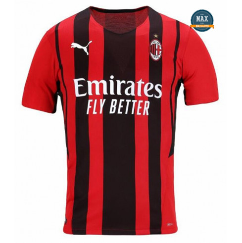 Player Version 21-22 AC Milan Home Soccer Jersey Shirt Slim