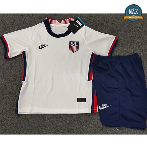 Max Maillot États-Unis Enfant Domicile Blanc 2020/21