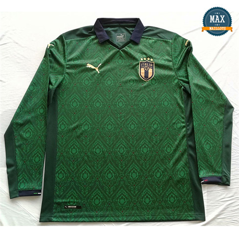 Max Maillot Italie Exterieur Manche Longue Vert 2020/21