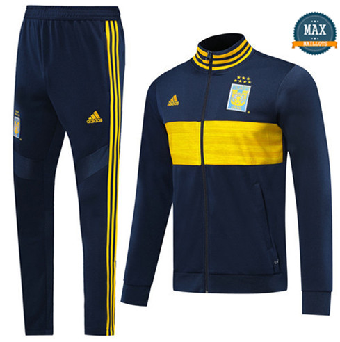 Max Veste Survetement Tigres UANL 2019/20 Bleu Marine/Jaune