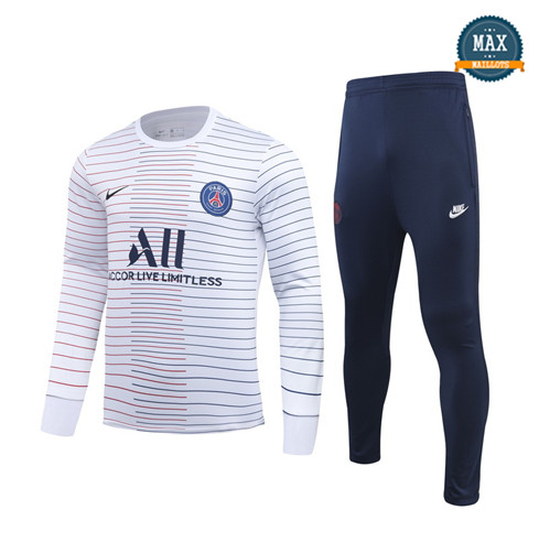 Max Survetement PSG 2019/20 Gris/Blanc