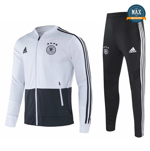 Max Veste Survetement Allemagne 2020/21 Blanc/Noir