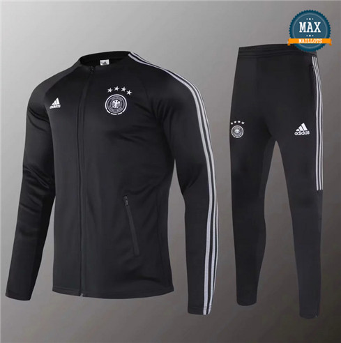 Max Veste Survetement Allemagne 2020/21 Noir/Blanc