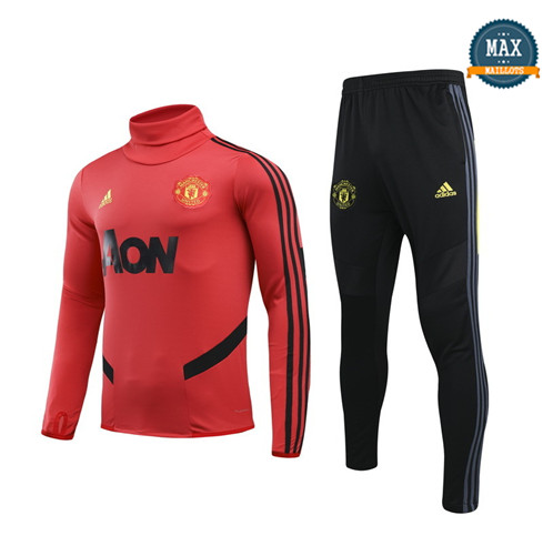 Max Survetement Enfant Manchester United 2019/20 Rouge/Noir