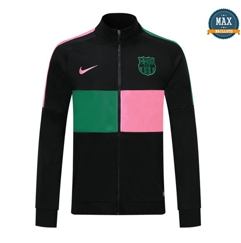 Max Veste Barcelone 2019/20 Noir Rose/Vert