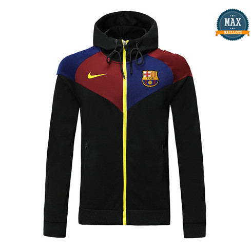 Max Veste à Capuche Barcelone 2019/20 Noir/Rouge/Bleu