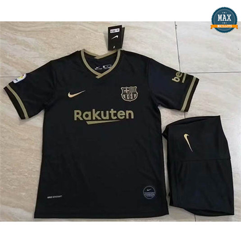 Max Maillot Barcelone Exterieur 2020/21 Enfant Noir/Or