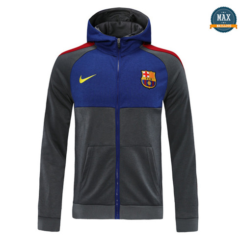 Max Veste à Capuche Barcelone 2020/21 Gris-Bleu