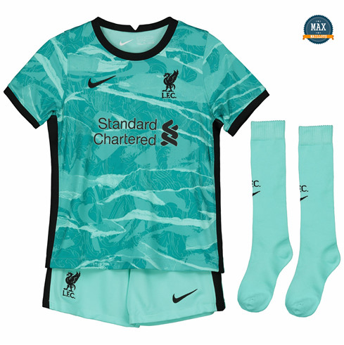 Max Maillots Liverpool Enfant Gardien de but 2020/21 Vert pas cher