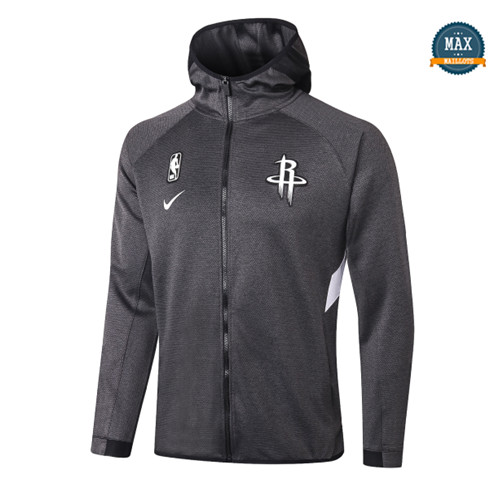 Max Maillots Chaqueta con capucha Hoston Rockets - Noir pas cher