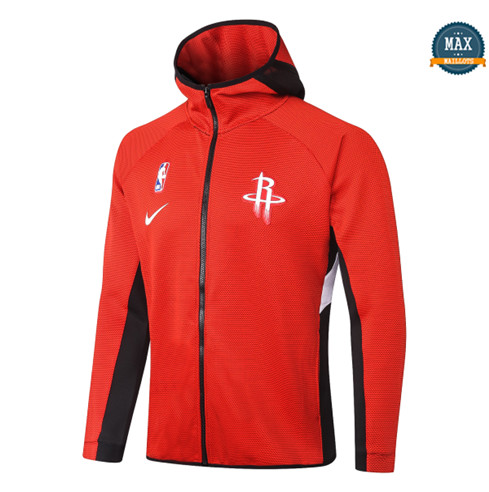 Max Maillots Chaqueta con capucha Hoston Rockets - Rouge fiable