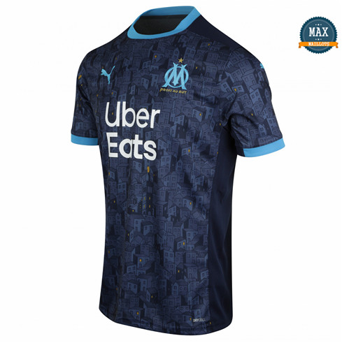 Max Maillots Olympique Marseille Exterieur 2020/21 pas cher