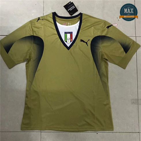 Max Maillots Rétro 2006 Italie Or Gardien de but