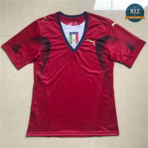 Max Maillots Rétro 2006 Italie Rouge Gardien de but