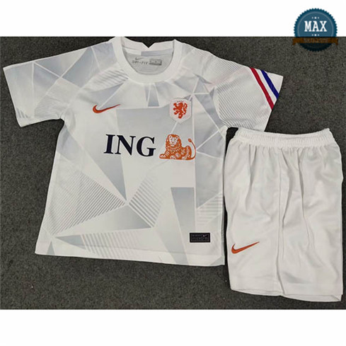 Max Maillots Pays Bas Exterieur Blanc 2020 Enfant