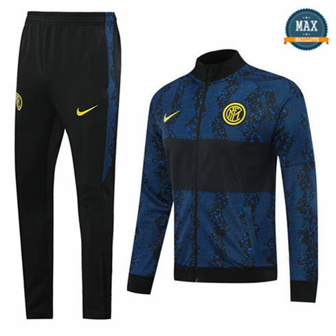 Max Veste Survetement Inter Milan 2020 Noir/Bleu