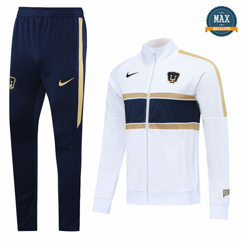 Max Veste Survetement Pumas 2020 Blanc/Bleu