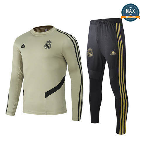 Max Survetement Real Madrid 2020 Jaune Terre Col Rond