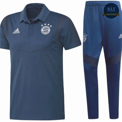 Max Maillots + Pantalon Bayern Munich 2020 Training Bleu marine