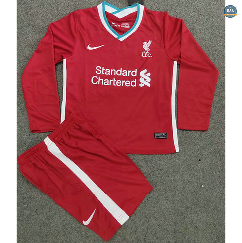 Max Maillots Liverpool Enfant Domicile Manche Longue 2020