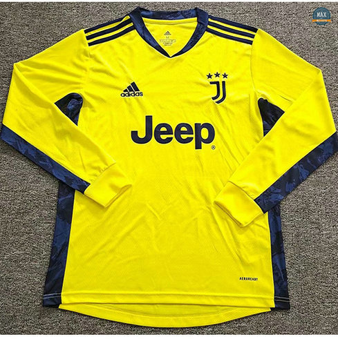 Max Maillots Juventus Gardien de But Jaune Manche Longue 2020