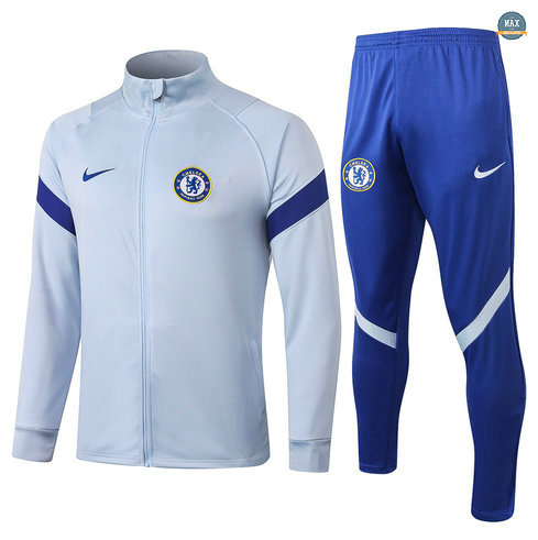 MaxVeste Survetement Chelsea 2020 Gris clair