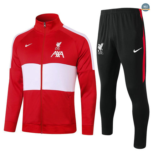 MaxVeste Survetement Enfant Liverpool 2020 Rouge