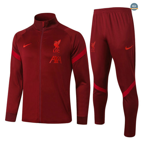 MaxVeste Survetement Liverpool 2020 Rouge