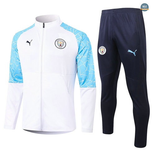 MaxVeste Survetement Manchester City 2020 Blanc