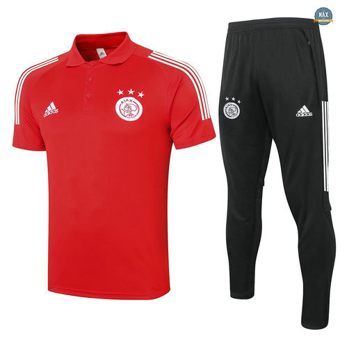 MaxAFC Ajax POLO + Pantalon 2020/21 Training Rouge