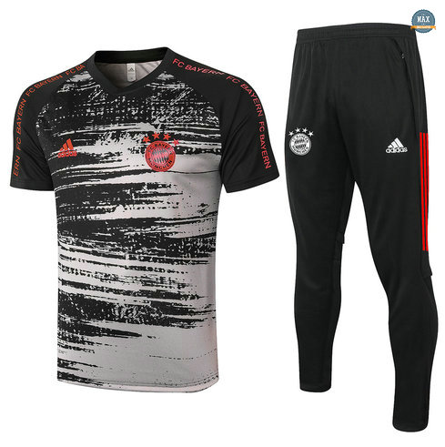 MaxBayern Munich + Pantalon 2020/21 Training Noir/Gris