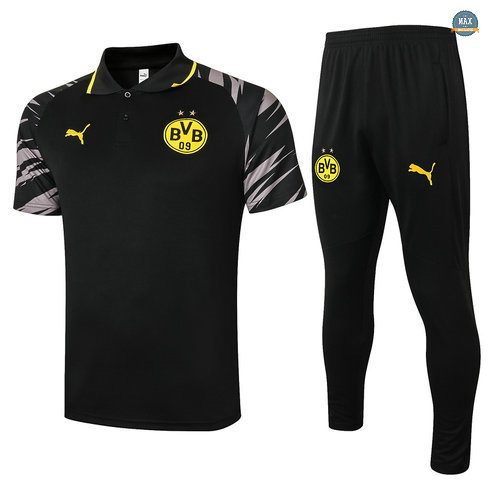MaxBorussia Dortmund POLO + Pantalon 2020/21 Training Noir