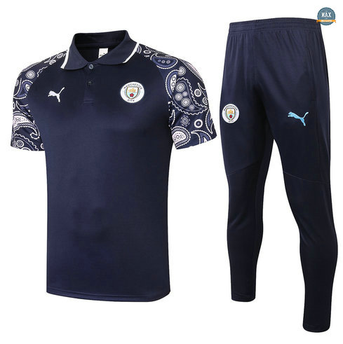 MaxManchester City POLO + Pantalon 2020/21 Training Bleu Marine