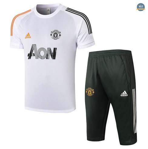 MaxManchester United + Pantalon 3/4 2020/21 Training Blanc