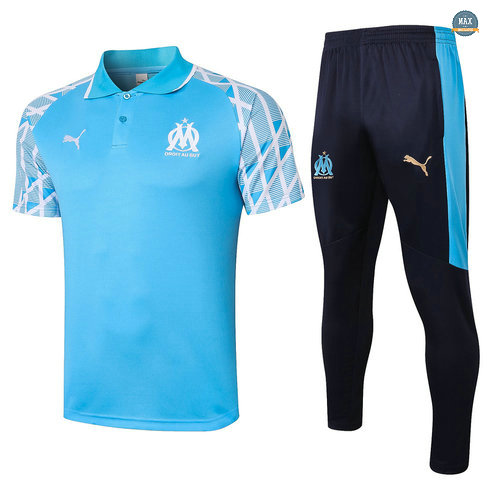 MaxMarseille POLO + Pantalon 2020/21 Training Bleu clair