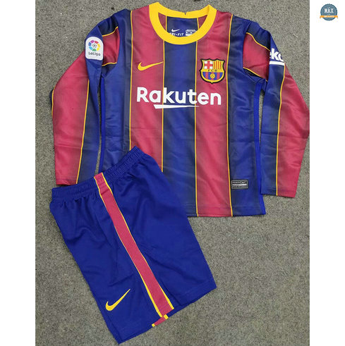 Max Maillots Barcelone Enfant Domicile Manche Longue 2020/21