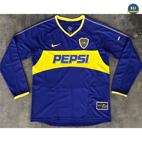 Max Maillot Retro 2003-04 Boca Juniors Domicile Manche Longue