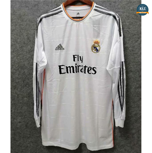 Max Maillots Retro 2013-14 Real Madrid Domicile Manche Longue