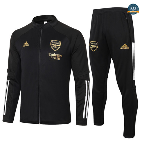 Max Veste Survetement Arsenal 2020/21 Noir