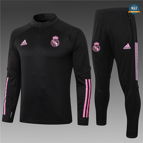 Max Survetement Enfant Real Madrid 2020/21 Noir/Rouge