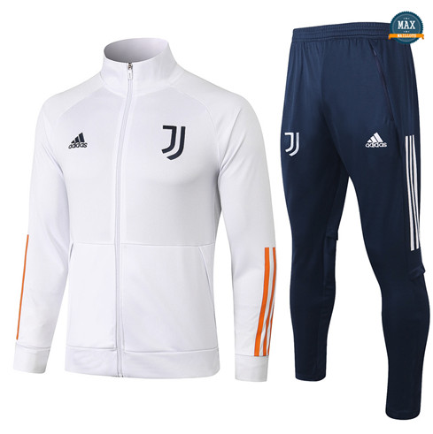 Max Veste Survetement Juventus 2020/21 Blanc Col Haut