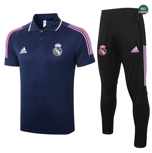 Max Maillot Real Madrid Polo + Pantalon 2020/21 Training Bleu Marine