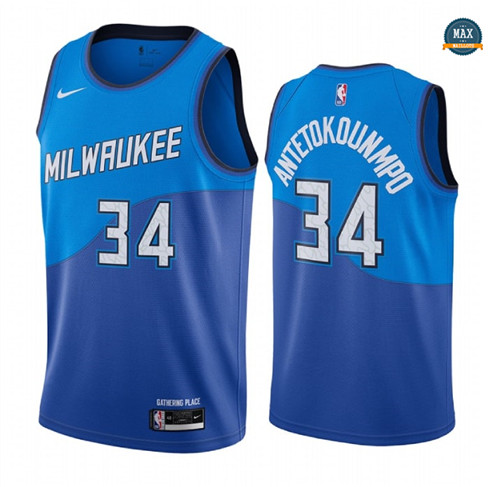 Max Maillots Giannis Antetokounmpo, Milwaukee Bucks 2020/21 - City Edition