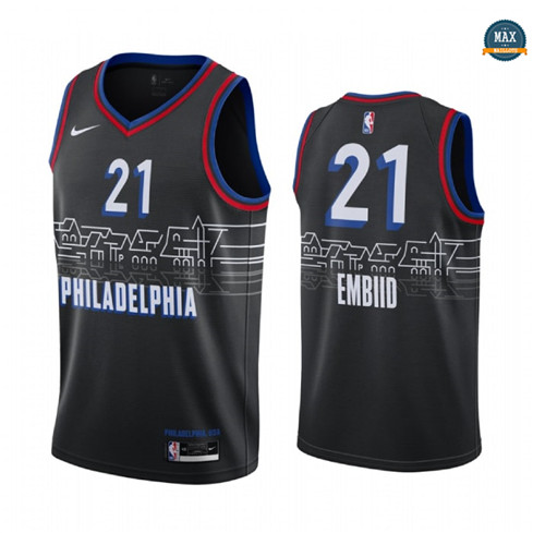 Max Maillots Joel Embiid, Philadelphia 76ers 2020/21 - City Edition