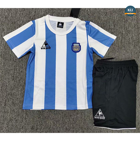 Max Maillots Retro 1986 Argentine Enfant Domicile