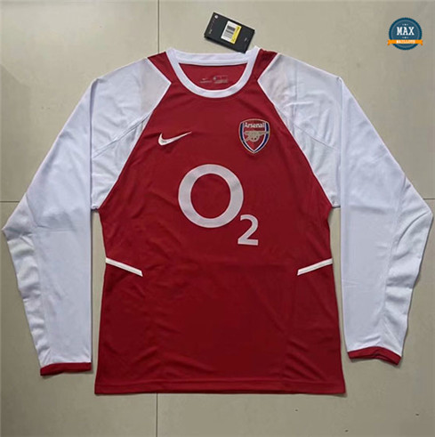 Max Maillots Retro 2002-03 Arsenal Domicile Manche Longue