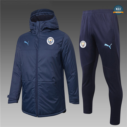 Max Doudoune longue Manchester City 2020/21 Bleu Marine